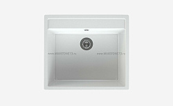 MAXSTONE Мойка глянцевая MS-21 (белый снег) 565*505*220